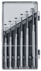 Feinmechaniker Schraubendrehersatz, Slot, 6-tlg.