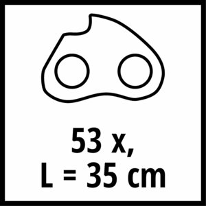 Ketting 35 cm / 1,3 mm / 53 T / 3/8"