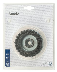 AGGRESSO-FLEX® Topfbürste, HSS Stahldraht, Ø 0,5 mm, gezopft, SB (premium)