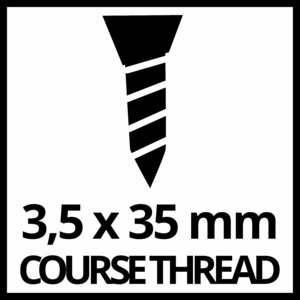 Drywall Screws, Coarse Thread, 3.5 x 35 mm