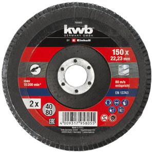 2-pc. Flap Disc Set, Ø 150 mm