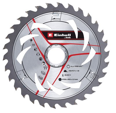 TCT SAWBL.M-THIN 190x30 30T - Spareparts / Accessories - Einhell 
