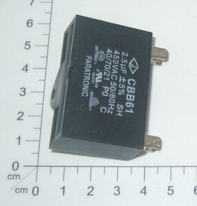 Kondensator für Lüftermotor