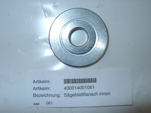 Sägeblattflansch innen