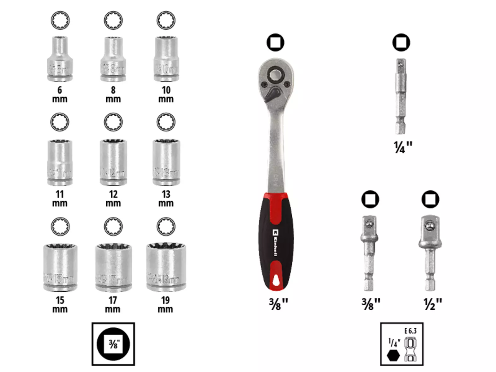 Socket-Spanner-Set