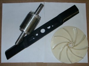 Lüfterrad + Messer komplett
