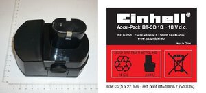 Rechargeable Battery 18v Ni-Cd