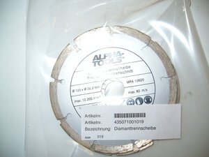 Diamanttrennscheibe