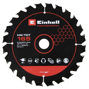 Saw Blade, Ø 165 x 20 x 1.8 mm, 24 T