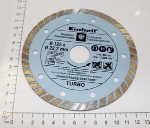 Diamant-Trennscheibe 125x22,2