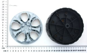 Wheel with cover a. cotter pin