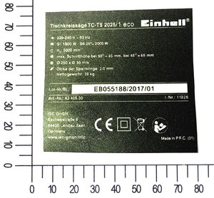 Rating label