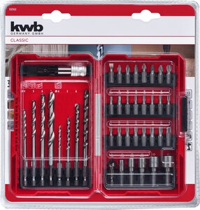 Universal bit and drill bit set 39 pcs, in L box
