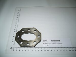 Casting iron plate