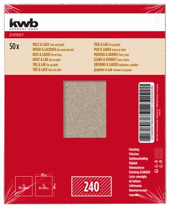 Feuilles de papier abrasif BOIS & LAQUE, pour la finition