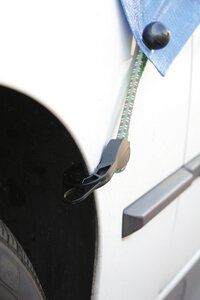 Set de cordeles tensores de toldo de lona, <br>8 piezas