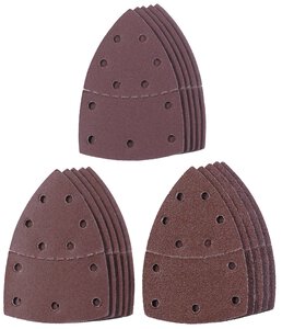 15-pc.Delta Sandpaper Set, 150 x 100 mm