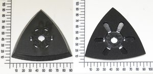 Triangular grinding plate