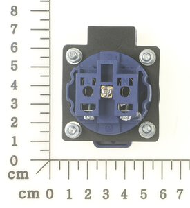 230V outlet socket assembly (E