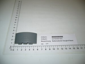 Batteriedeckel Saugfuß Basis