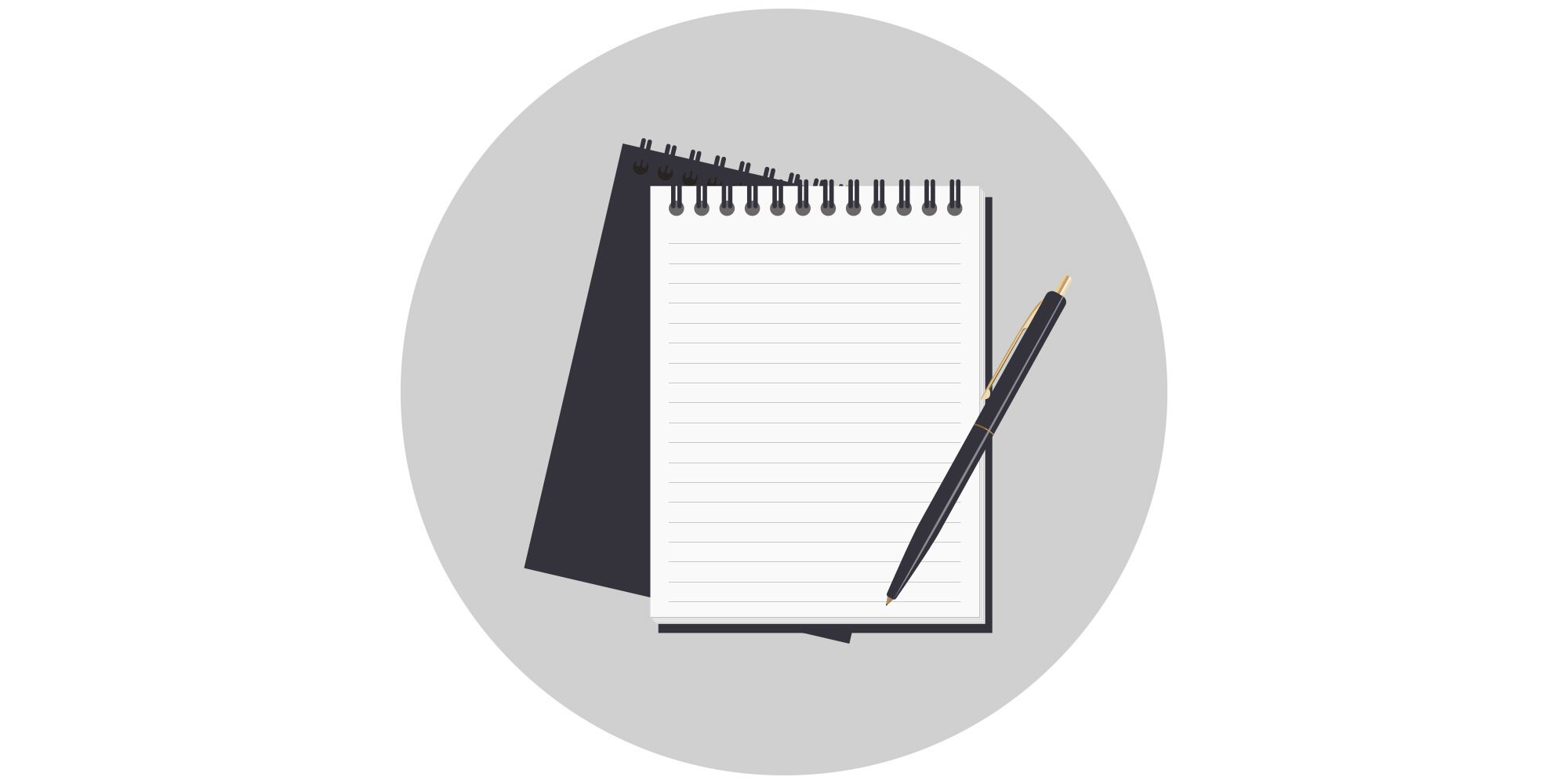 Icon of a notebook with pencil representing a targeted spare‑part request online, without sending the entire device.