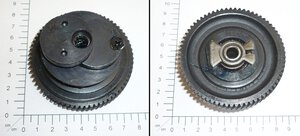Set of clutch - driven wheel a