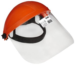 Safety helmet with clear visibility visor