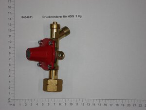 Druckminderer für HGG  3 Kg