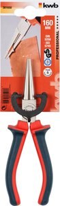 Rundzange mit langem Maul, Satin-Finish matt