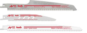3-pc. Reciprocating Saw Blade Set for Wood and Metal