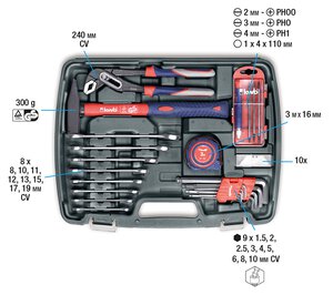 Werkzeugkoffer, 65-tlg.