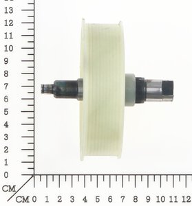Big belt wheel with output sha