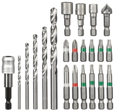 Bit drill set 22 pcs. S-Box