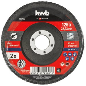 2-pc. Flap Disc Set, Ø 125 mm
