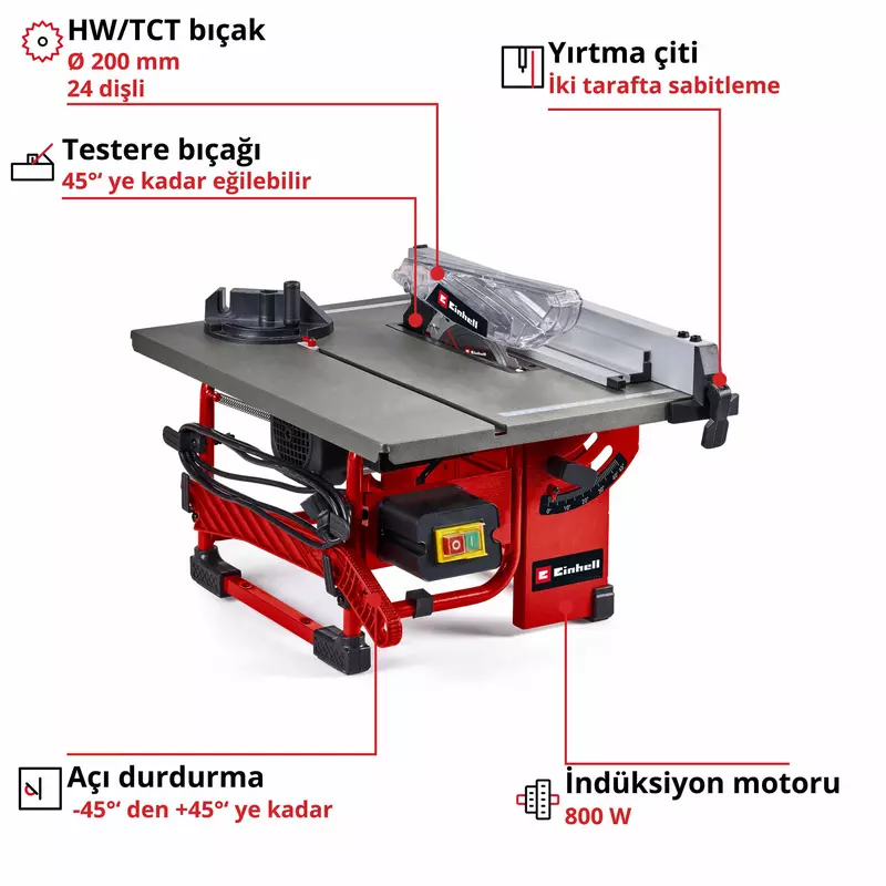 Einhell Tezgah Testere TC-TS 8 I