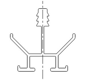 Strebenprofil 1400 mm