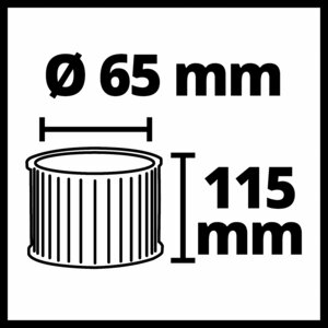 Faltenfilter, Staubklasse L, 10 L