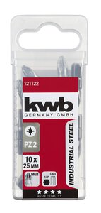 INDUSTRIAL STEEL Bits, 25 MM, PZ, SB-Box