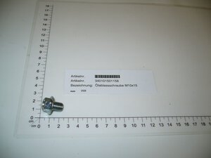 oil drain bolt M10x15