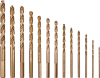 Einhell Drill Metall 13-pc. HSS-Co Metal Drill Bit Set with Tri-Flat ...