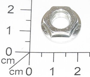 Hex nut with flange M8