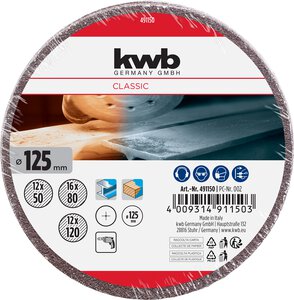 Schleifscheiben HOLZ & METALL, Korund, Ø 125 mm, Sparpack