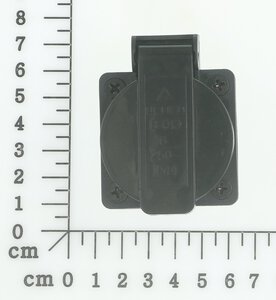 230V outlet socket assembly