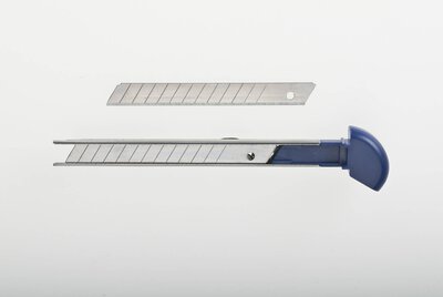 Auto-Lock Messer, automatisches Klingenmagazin mit 5 Klingen, Kunststoff, Metallführung