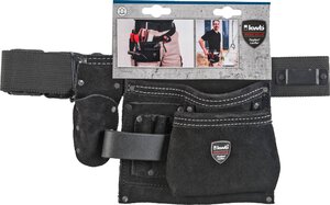 Pochette ceinture porte-outils, cuir, avec ceinture en nylon