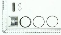Kolben mit Kolbenringen