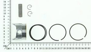 Kolben mit Kolbenringen
