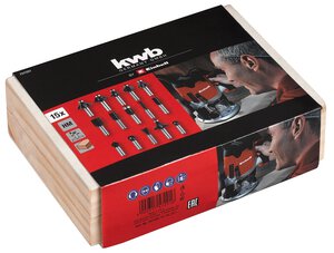 Router bit set 8 mm 15 pcs.