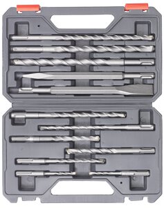 12-pc. Drill and Chisel Set, SDS-Plus
