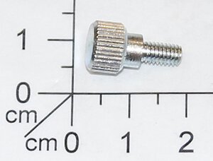 Knurled screw